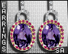 [SA] Purple Pink Earring