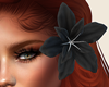 Hair Flower Black