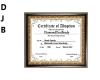 Desi's Certificate
