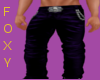 Dk Purple Leather Pants
