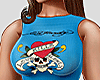 (h) Ed Hardy Blue Top