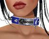 Queen Collar Blue