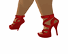 The lady in red shoes