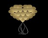 Gold Heart Baloons