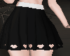 Heart Skirt Black RLL