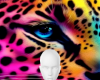 Neon cat background
