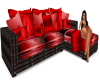 RED LOVERS COUCH SET