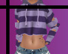 Y* Purple Stripe Sweater