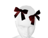 RED Hair Bows VZ13DG