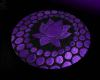 purple and teal rug