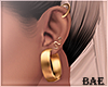 B| Gold Huggie Hoops