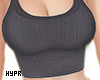 Blue Ribbed Tank Top