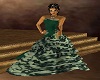 *ab* Green and Lace Gown