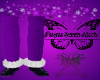 Purple Santa Boots