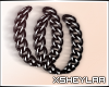$ Chain Earrings | black
