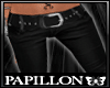 *P Black pant with belt