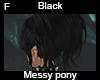 Black Messy Pony F