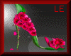 Left Side Roses shoe