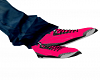 hot pink blk shoes