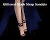 G/Black Strap Sandals