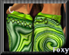 [FX] green swirl skirt