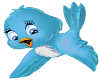blue bird decal
