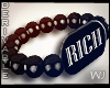 wj: beads bracelet "R!CH