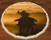 Cowboy Lasso Round Rug