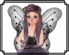 Blk Glitter Fairy Wings