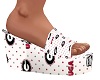 UGA White Flip Flops
