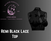 Remi Black Lace Top
