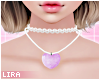 Lilac Heart Choker