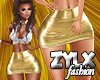 Gold Mini Skirt