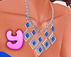 [Yiz] Necklace Blue