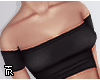 ❥ Black Bare Top.