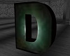 P~ letter D in green