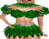 Green Fantasy Feathers