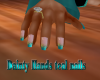 Dainty Hands teal nails