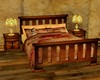 vintage farm bed