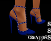 June Sparkle Blue Heels