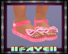Kids Pink Plaid Sandals