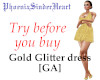 Gold Glitter dress [GA]
