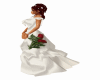 wedding dress with  rose