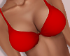 S. Fire Red Bikini Top
