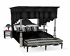 Grey & Black Canopy Bed