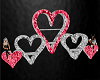 Silver/Red Hearts w pose