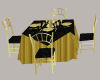 Blk-Gold Dinning Table