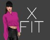 X Fit Fleece Raspberry