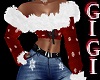 GM Fur snowflake RED