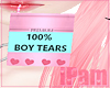 p. pink boy tears box
